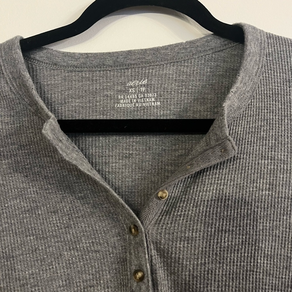 Aerie waffle shirt